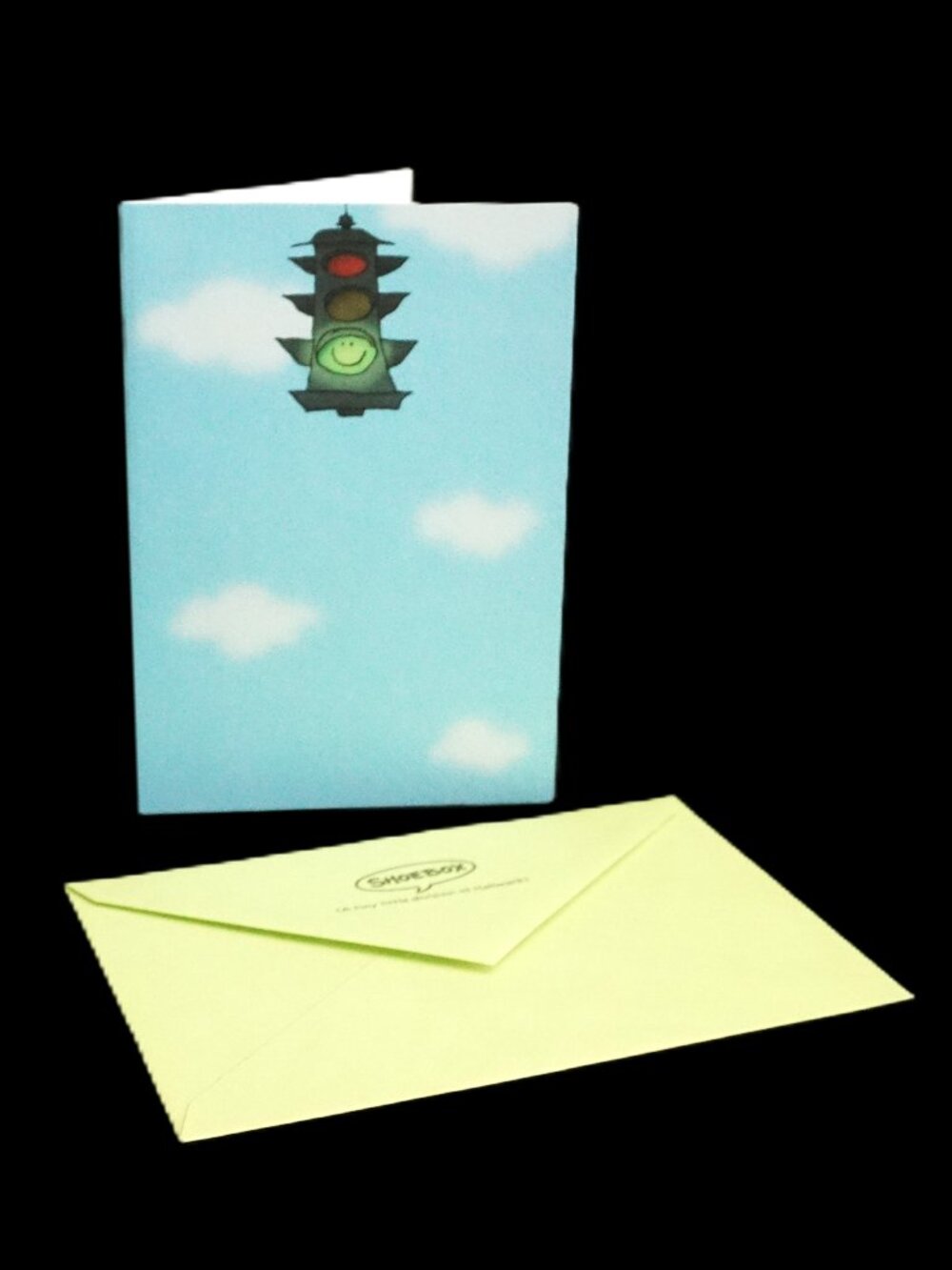 Shoebox Vintage Hallmark Green Light “Way to go!” Comic Greeting Note Card